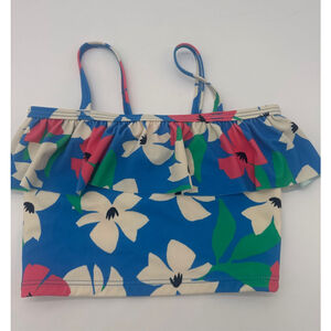 Girls Hanna Andersson Bikini Top Size 5T Blue White Floral